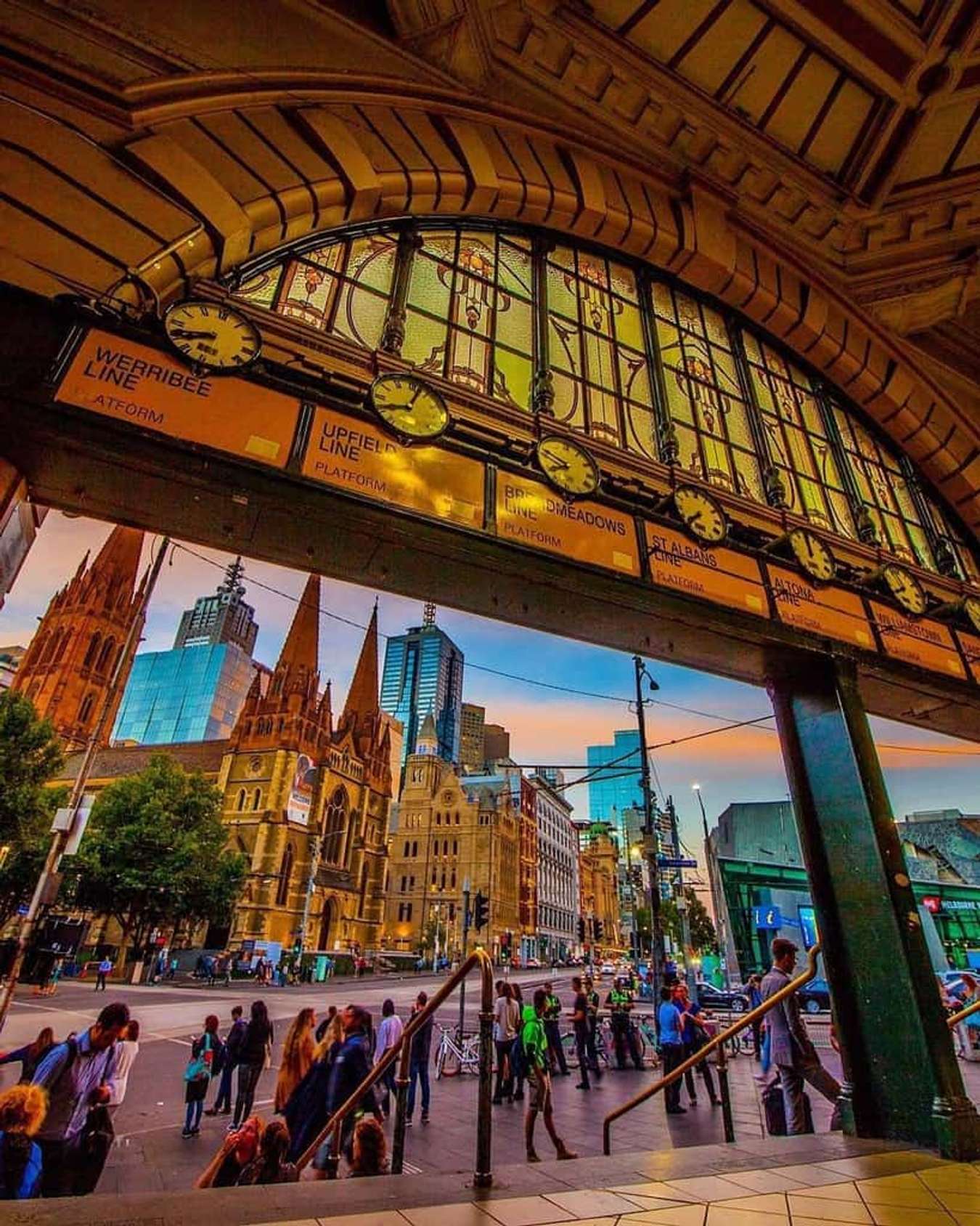 các điểm tham quan ở melbourne-Ga xe lửa phố Flinders-Flinders Street Station