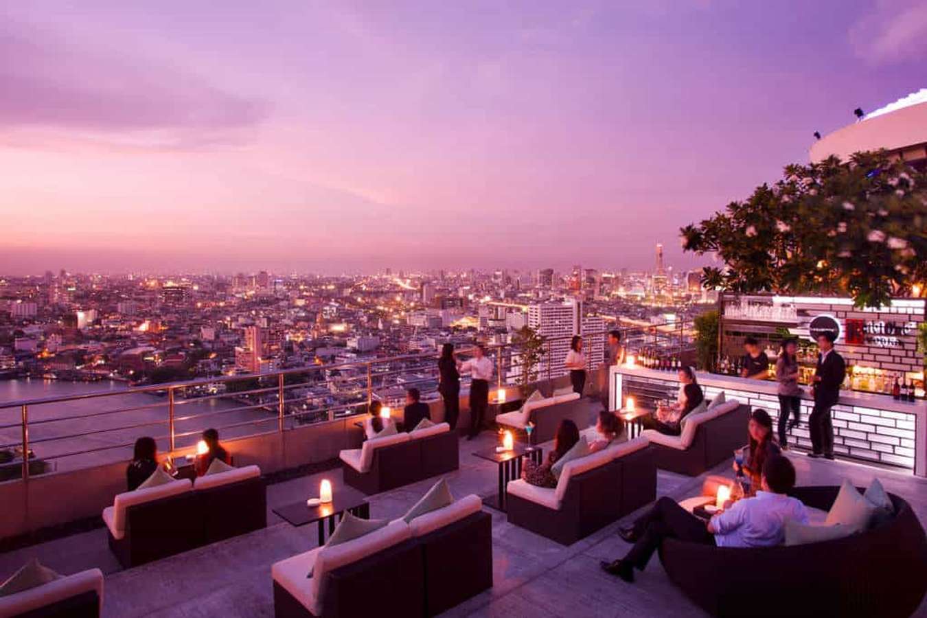 chơi đêm ở Bangkok-rooftop bar