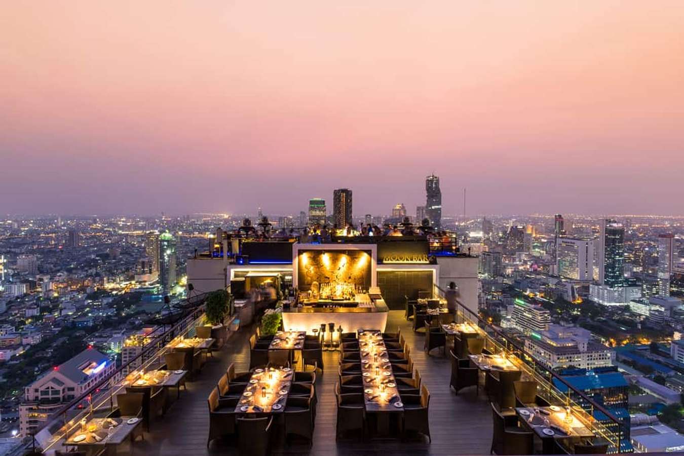 chơi đêm ở Bangkok-Banyan Tree rooftop bar