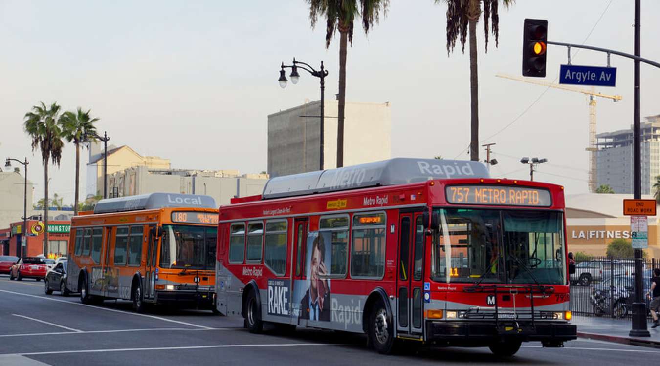 Metro Bus In Los Angeles
