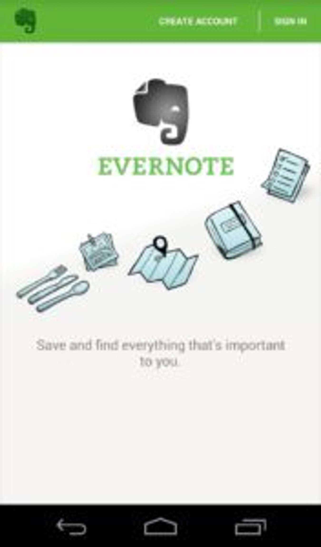 ứng dụng du lịch evernote