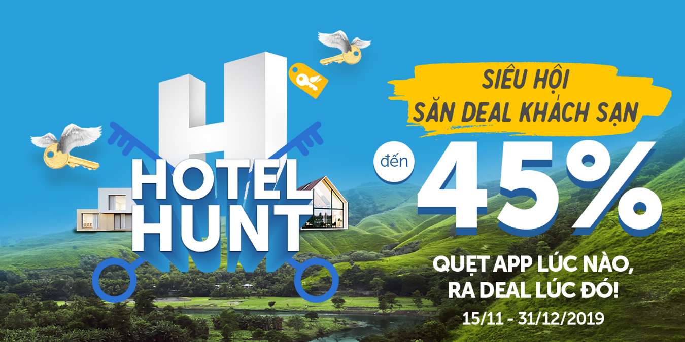 deal khách sạn - siêu hội săn deal khách sạn - hotel hunt - traveloka