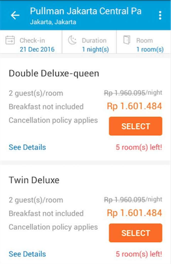 Aplikasi Cetak Struk Traveloka Hotel