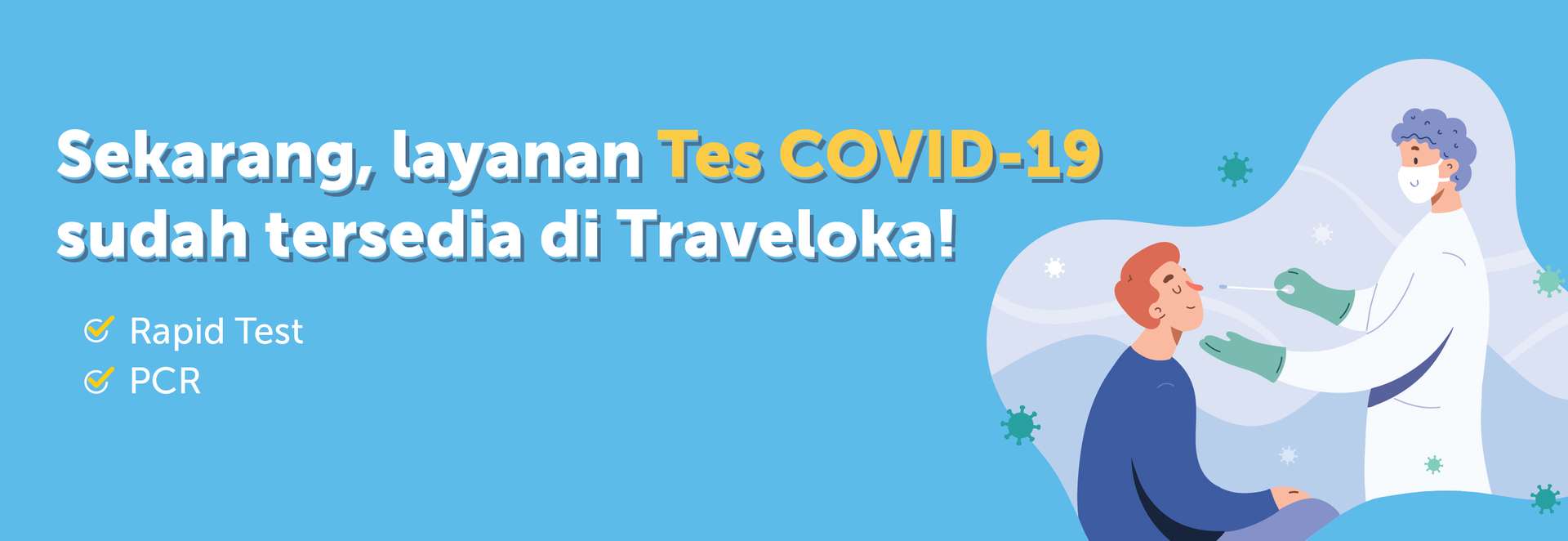 Praktis Kini Anda Bisa Pesan Tes Covid 19 Di Traveloka