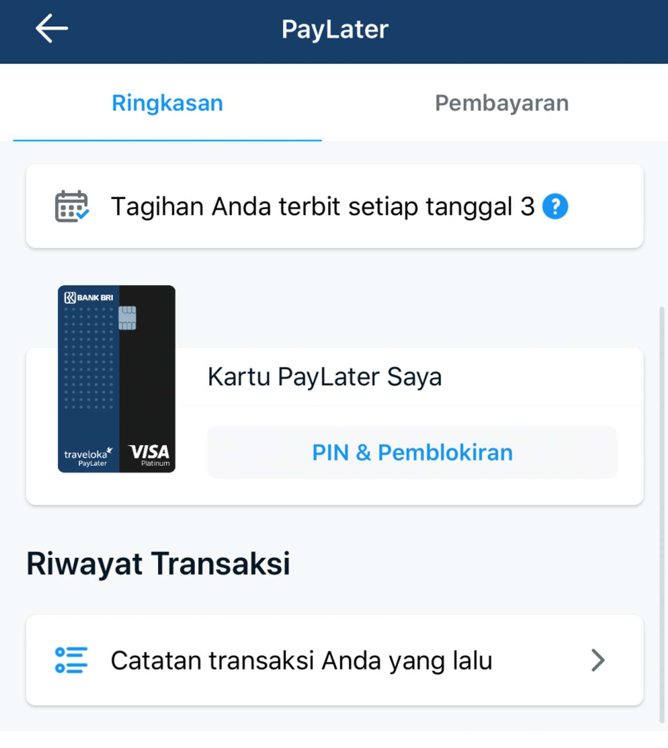 Cara Aktivasi Kartu Kredit BRI Ganti PIN Traveloka PayLater Card