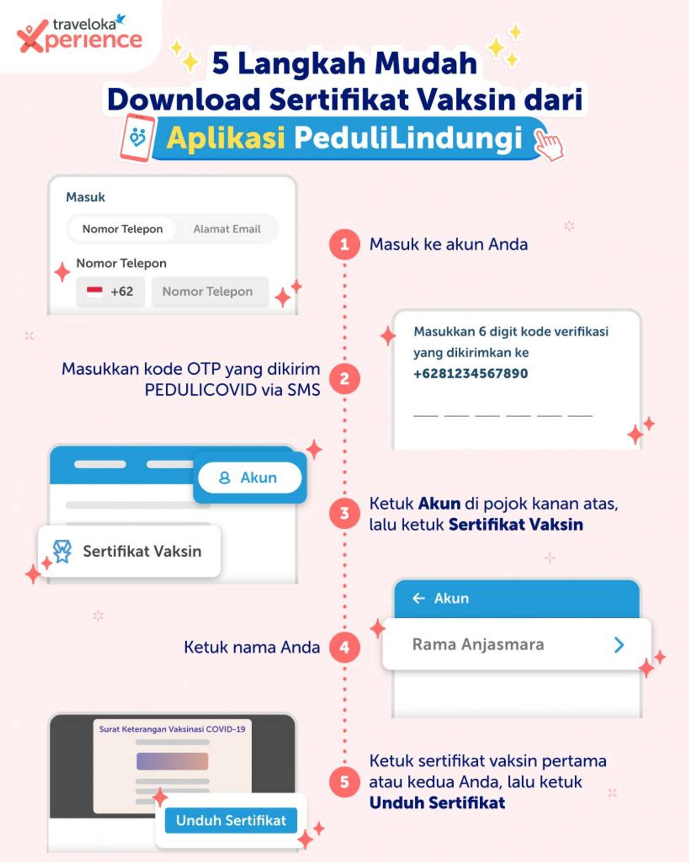 cara download sertifikat vaksin dari aplikasi pedulilindungi