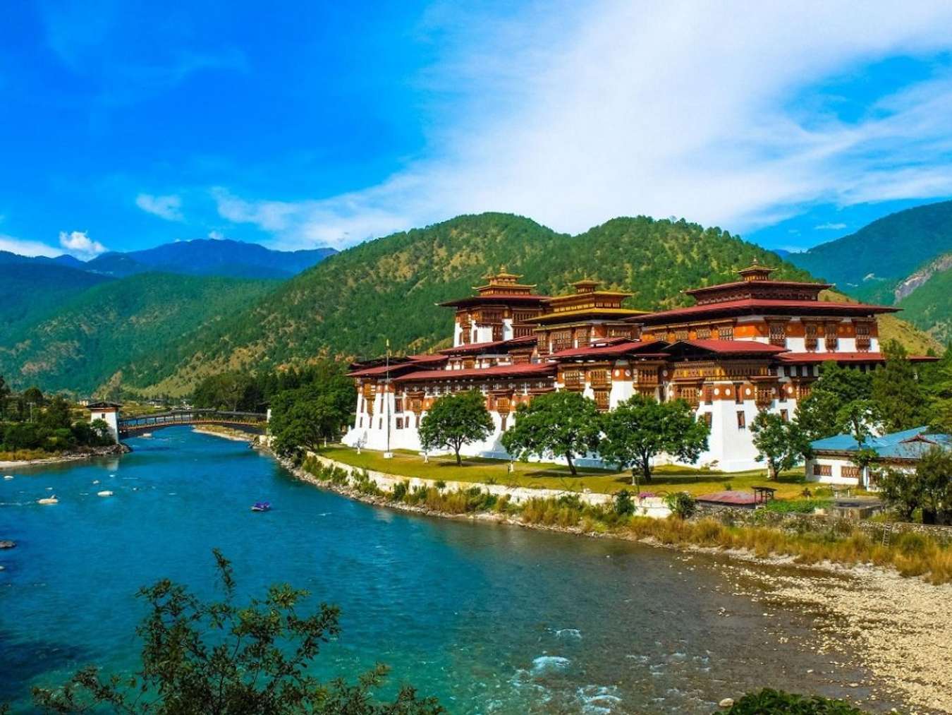 Punakha Dzong bên trên Bhutan