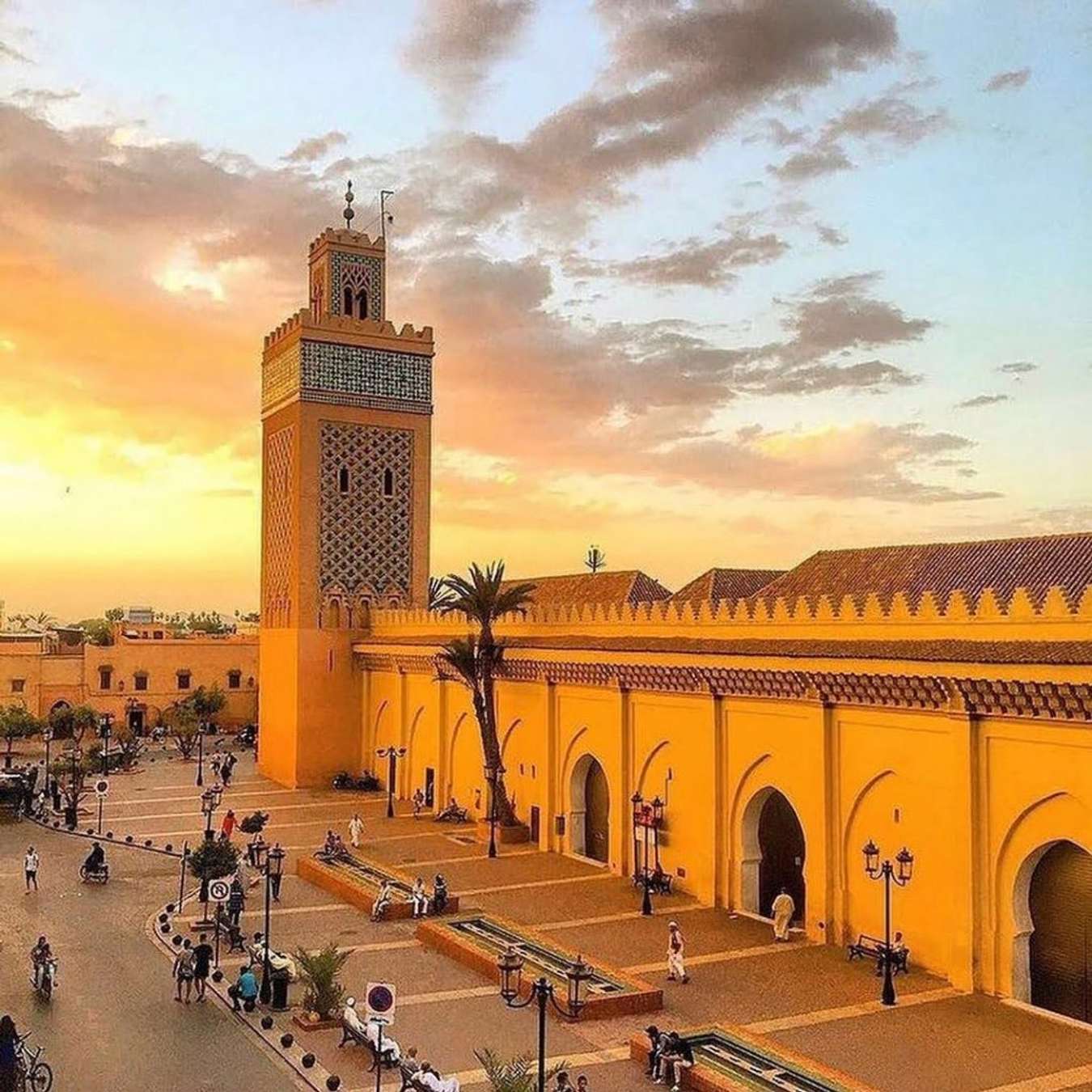 Marrakech khi hoàng hôn buông xuống @viral____arts