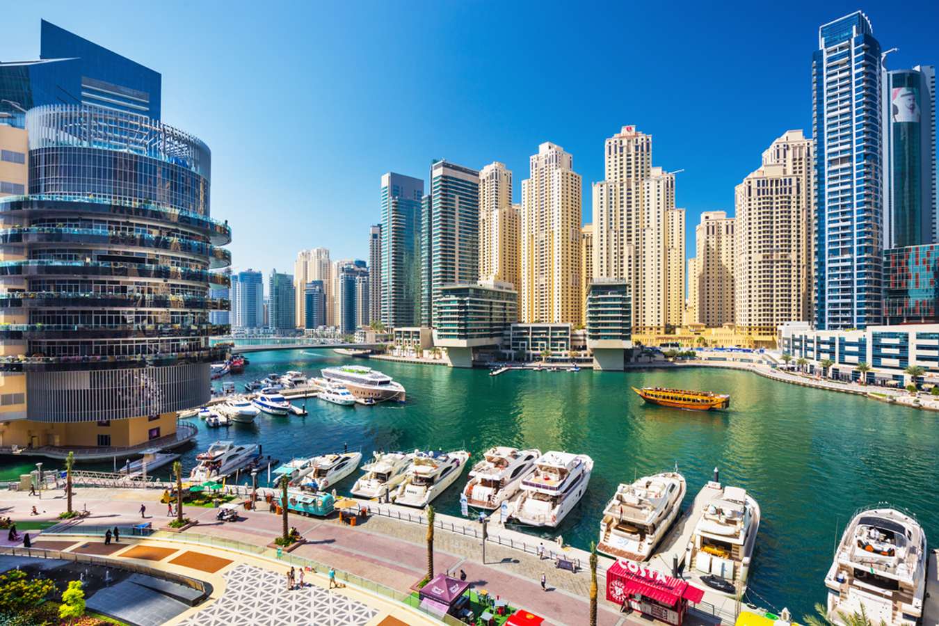 หาตั๋วเครื่องบินไปดูไบเที่ยวท่าเรือหรู Dubai Marina