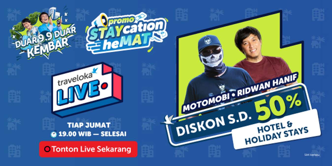 Promo 9.9 Traveloka untuk Liburan & Staycation Akhir Tahun!