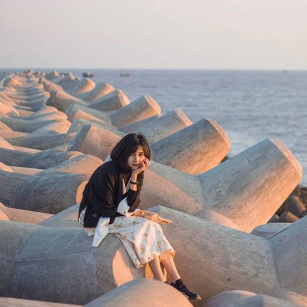 Check-in đê Cát Hải