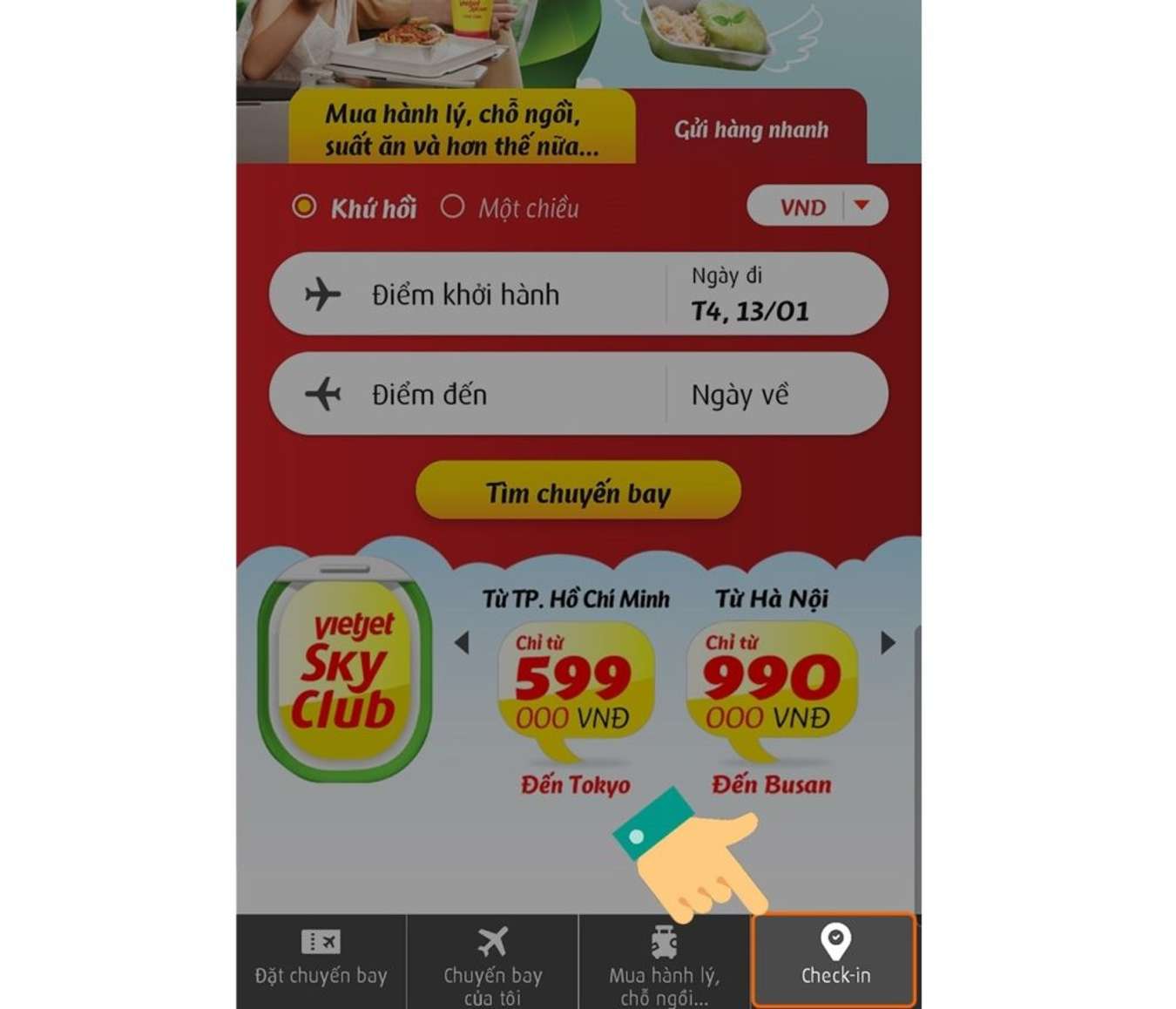 Check in online VietJet