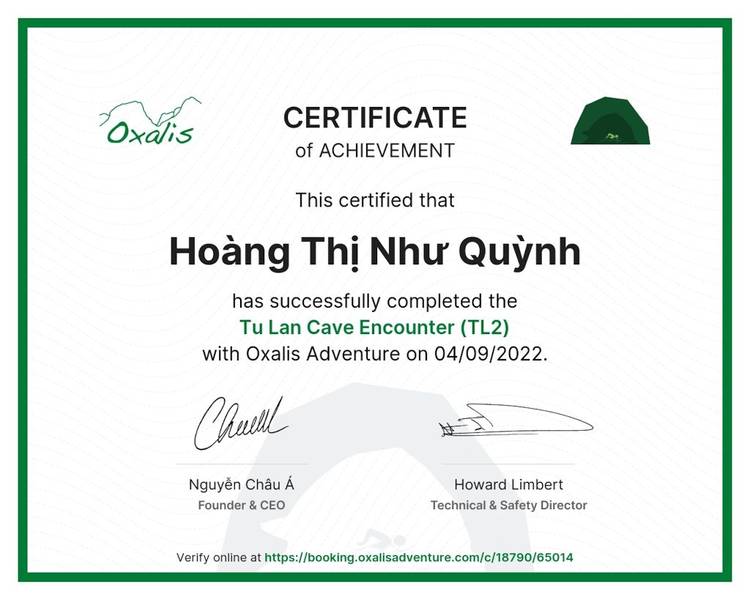 khám phá hang động Tú Làn