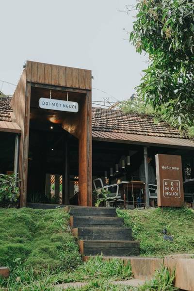 quán cafe Đà Lạt nhiều cây xanh