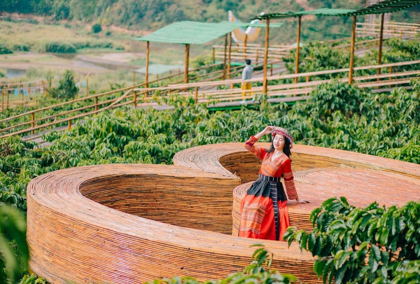 Me Linh Coffee Garden là một trong những quán cà phê hẹn hò có không gian rộng lớn và xanh mát tại Đà Lạt