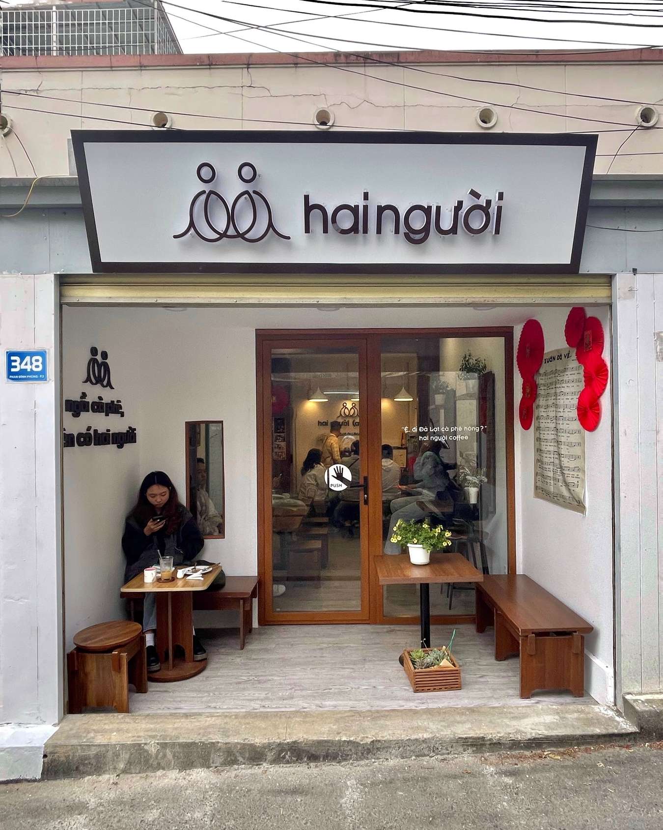 Quán boutique cafe Đà Lạt Hai người