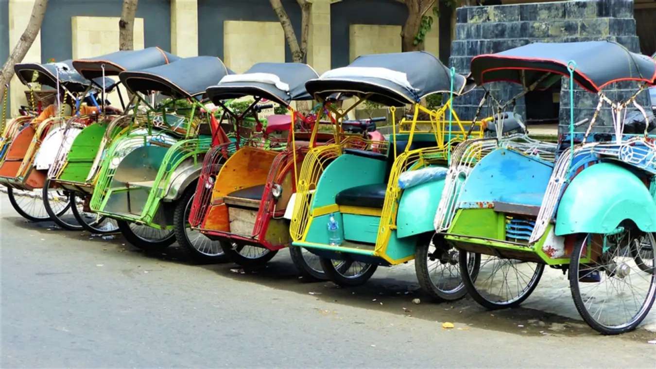 Becak or pedicab