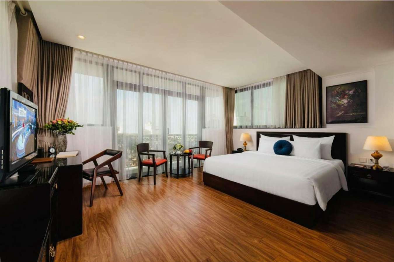 Không gian bên trong phòng nghỉ Hotel De La Seine 