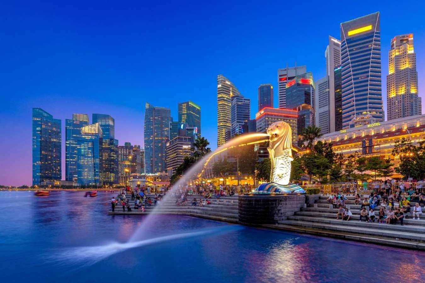 Công viên sư tử biển nằm ở quận Downtown Core Singapore 