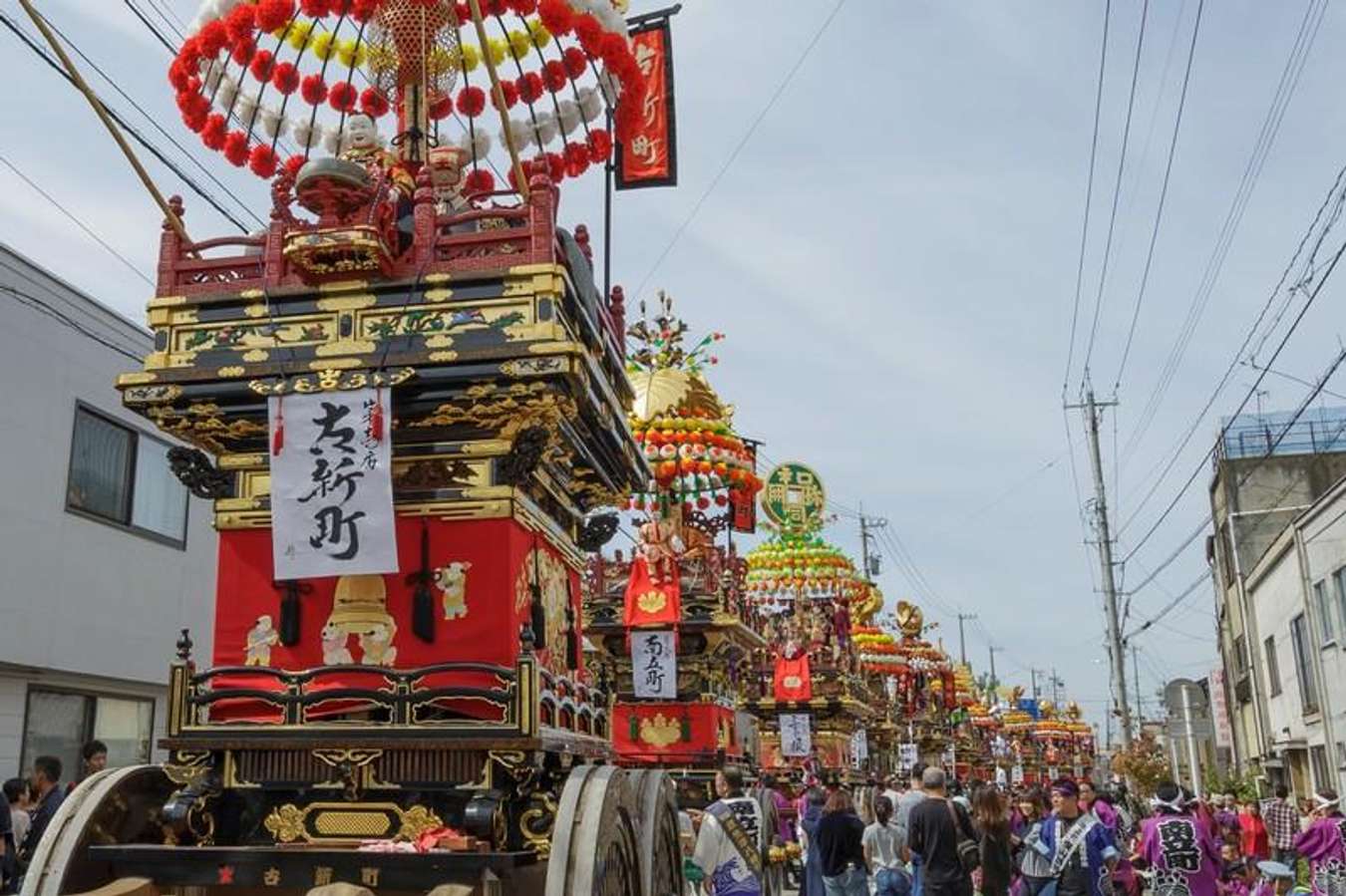 Shinminato Hikiyama Festival Musim Gugur di Jepang