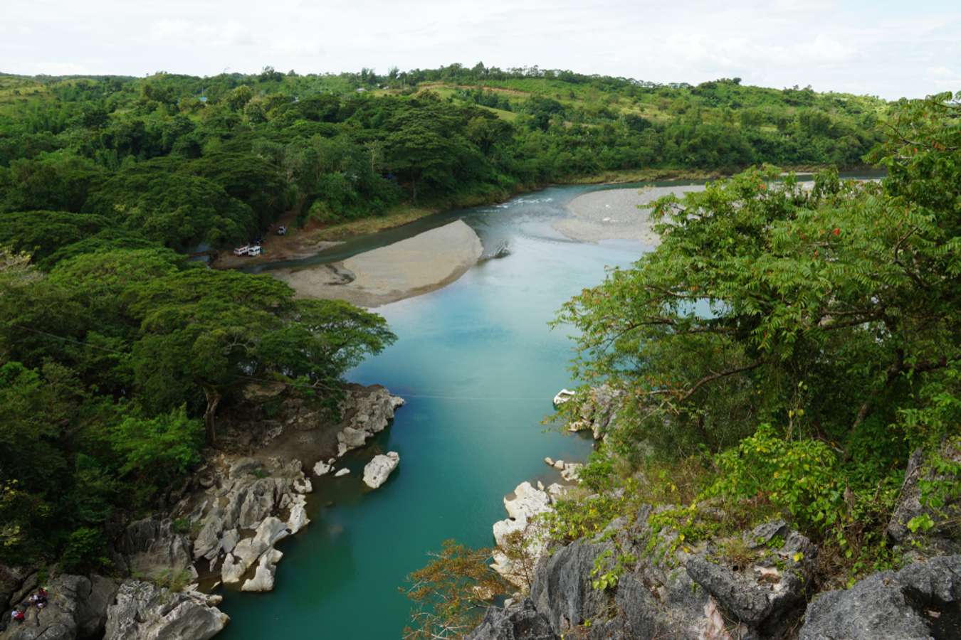 Minalungao National Park is renowned for its crystal-clear waters and towering limestone rock formations