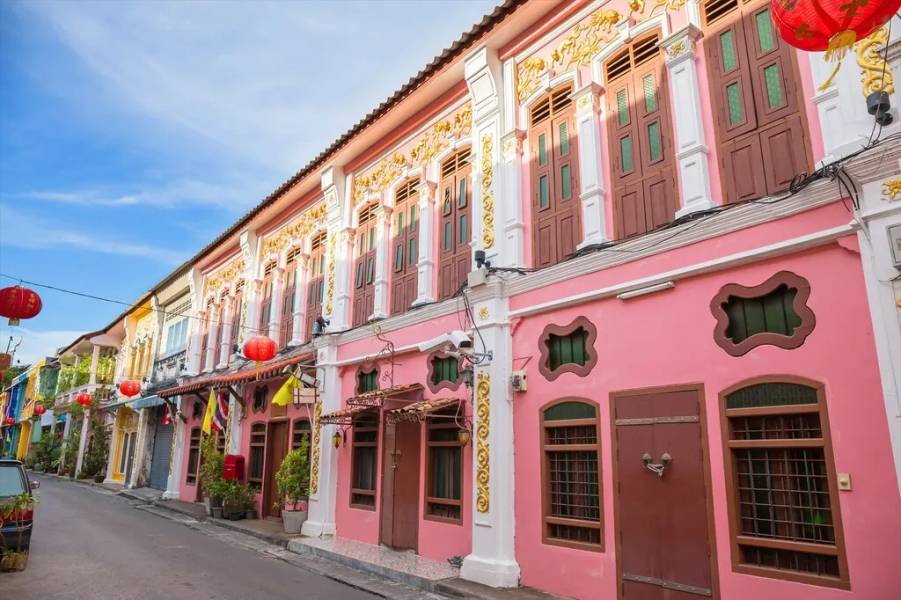 Kiến trúc nhà cổ độc đáo ở phố cổ Phuket