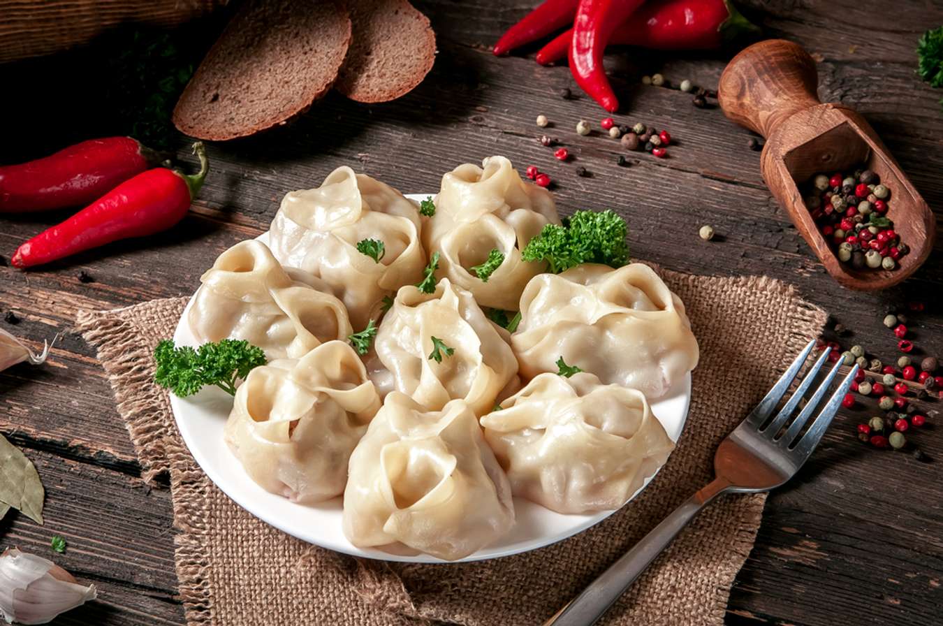 Manti Uzbek Food