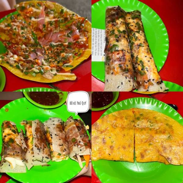 Bánh tráng nướng dọc bờ kè Cây cô đơn  – Du lịch Phú Quý 3 ngày 2 đêm