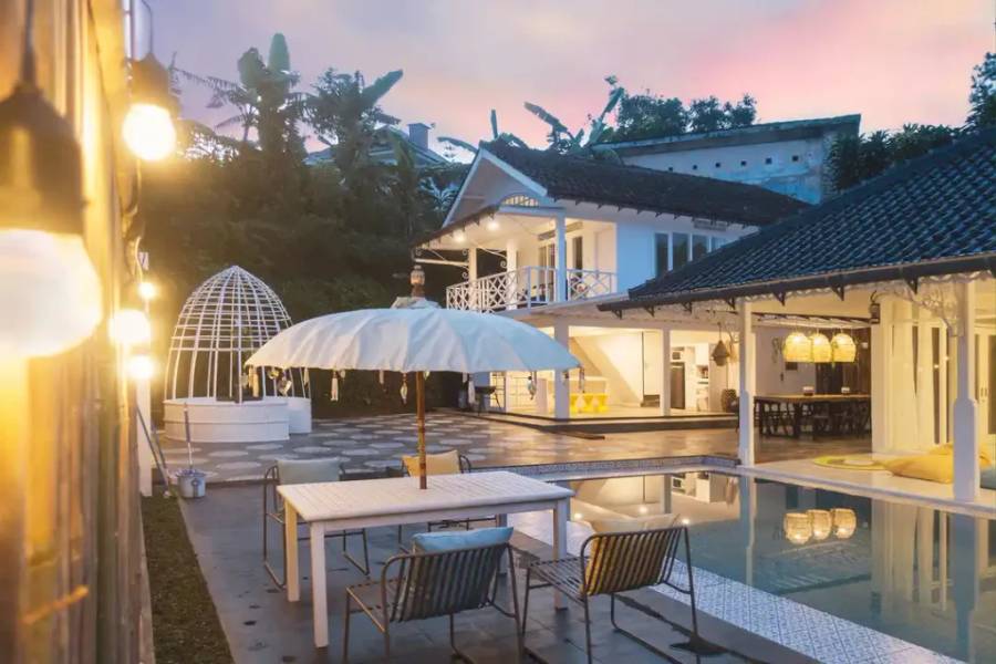 Tiella Villa di Puncak untuk tahun baru