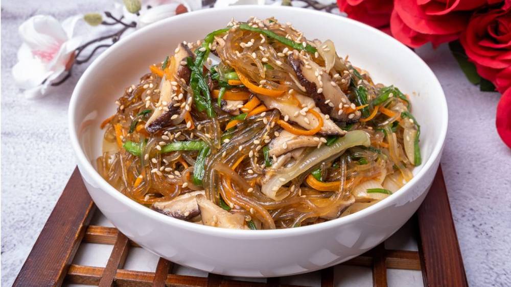 Korean-Traditional-Food,-Japchae