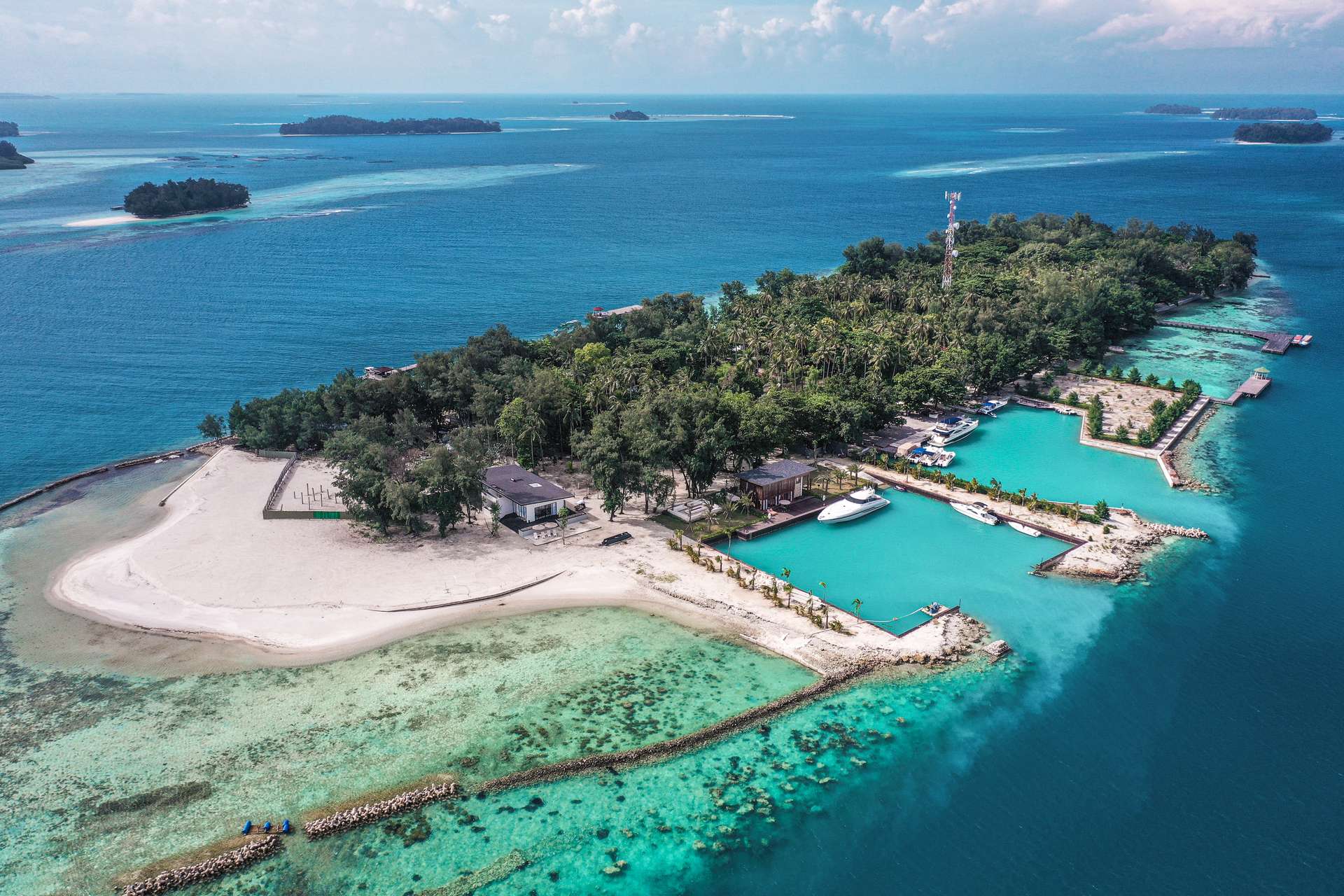 Pulau-pulau dari atas