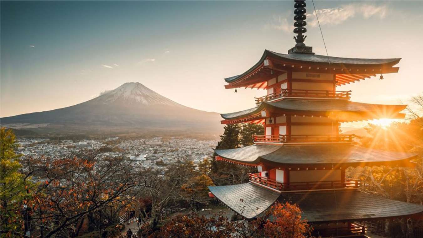 View of Mount Fuji, Japan