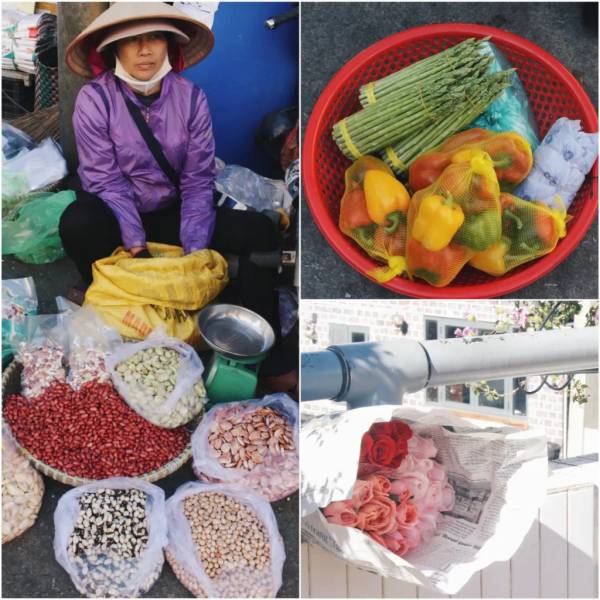 Những gánh hàng đơn giản mộc mạc