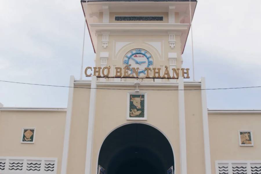 Một góc chụp khác của chợ Bến Thành