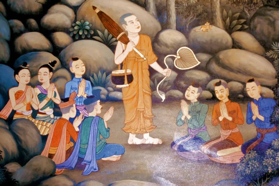Các bức tranh tường miêu tả lại quá một phần đời sống của người dân xưa
