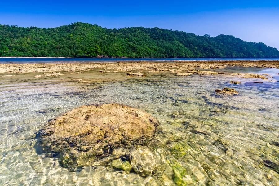 Pantai di Teluk Kiluan