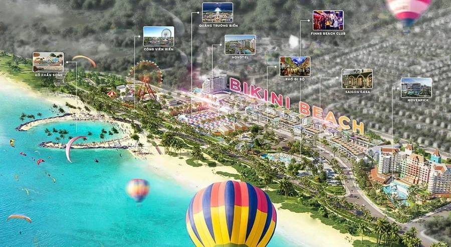 Sơ đồ Bãi biển Bikini Beach