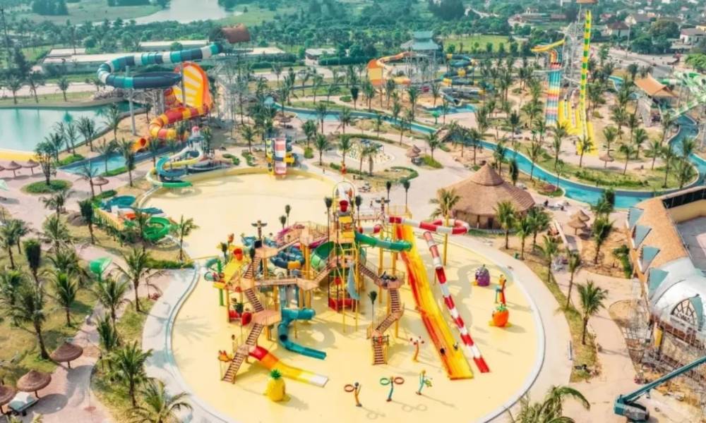 Quy mô rộng lớn của công viên nước tại Cửa Hội