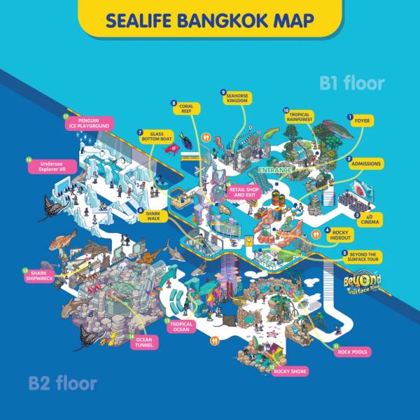 Bản đồ SEA LIFE Bangkok Ocean World