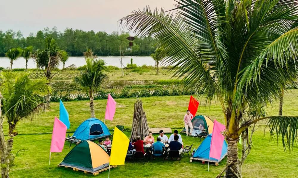 Hoạt động cắm trại tại TTC Mekong Aqua Park
