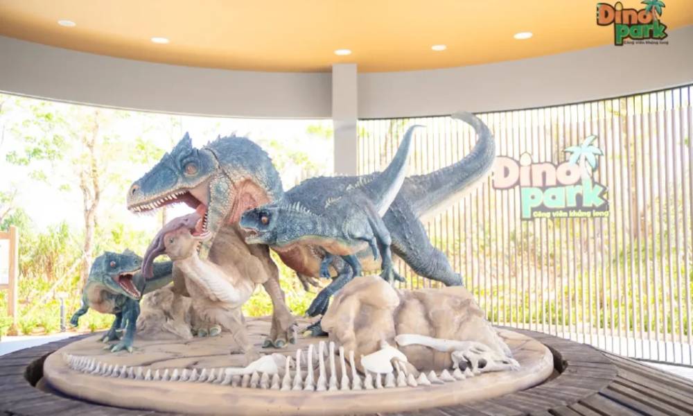 Mô hình khủng long T-rex tại Dino Park