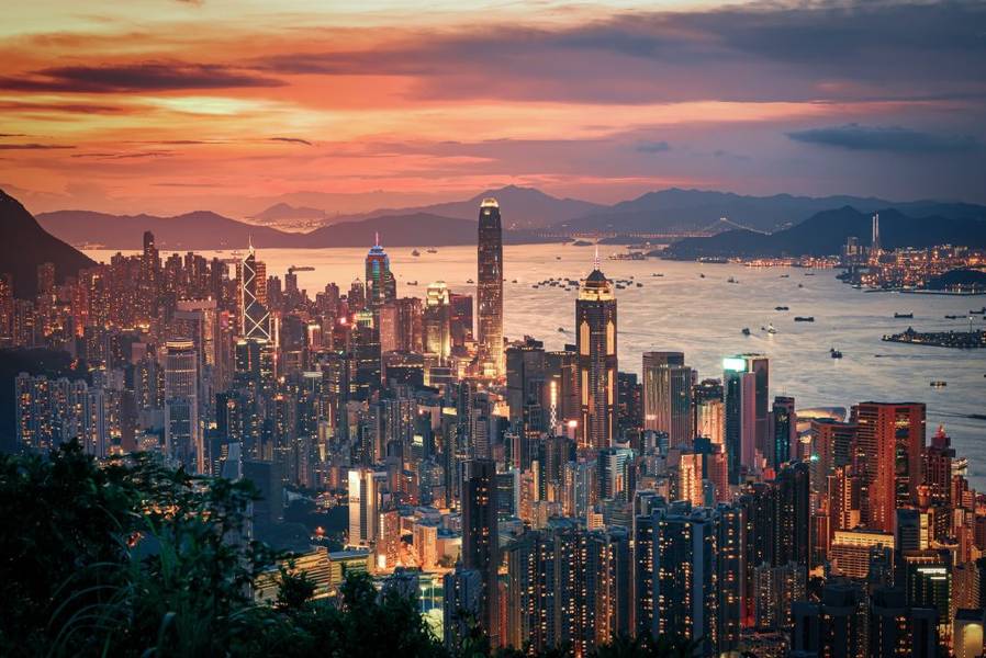 Hong Kong rực rỡ ánh đèn về đêm | Du lịch Hong Kong tháng 1