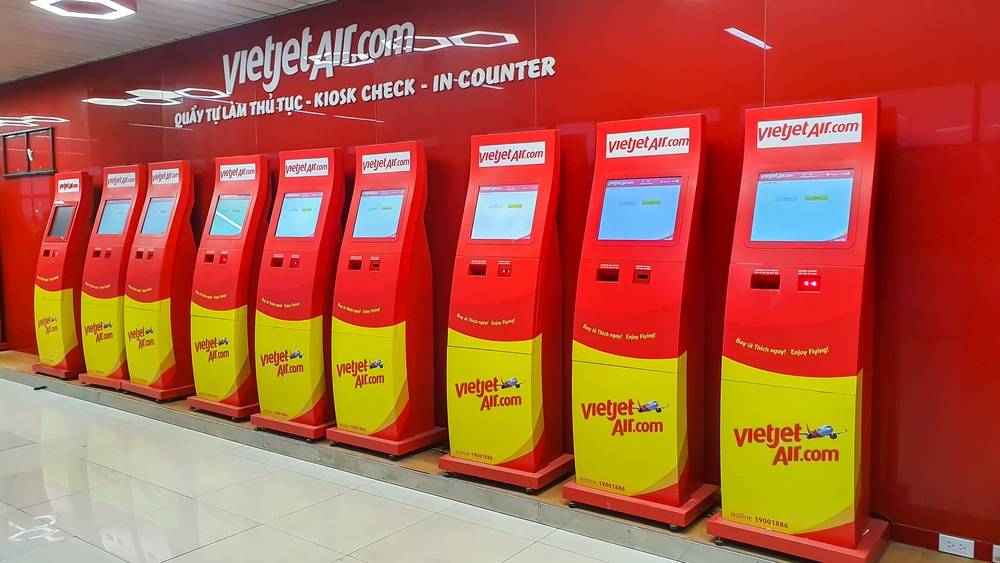 kiosk check-in tu dong vietjet