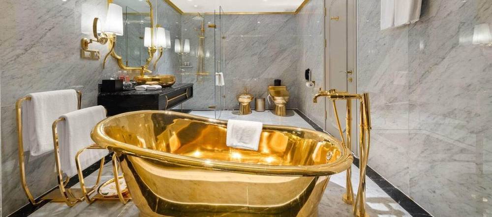 Bồn tắm tại Dolce by Wyndham Hanoi Golden Lake