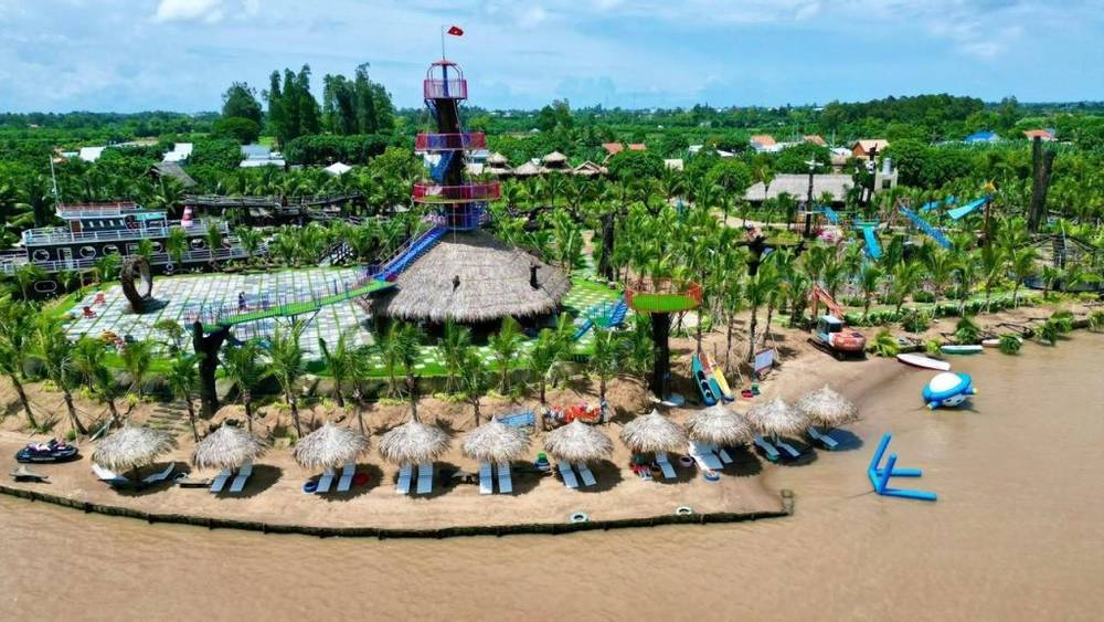 Toàn cảnh khu du lịch Cồn Én, An Giang
