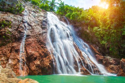 เที่ยวสมุยที่น้ำตกหน้าเมือง (Na Muang Waterfall)