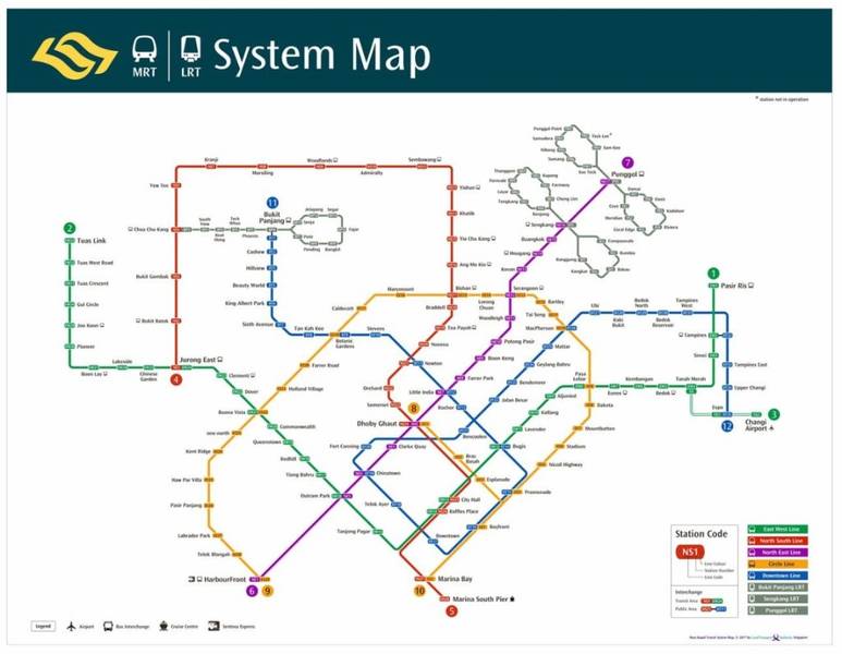 Cara Naik MRT dari Bandara Changi