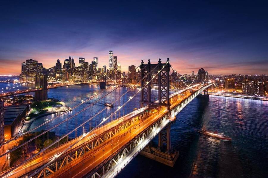 Cầu Brooklyn là địa điểm du lịch Mỹ mang tính biểu tượng nối liền Manhattan và Brooklyn