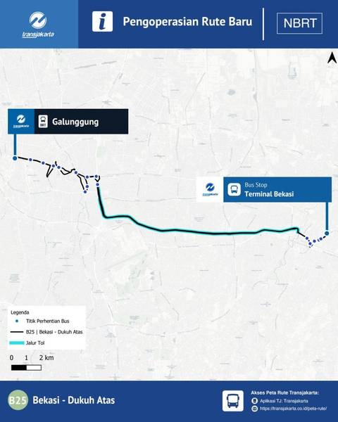 Rute Transjakarta B25