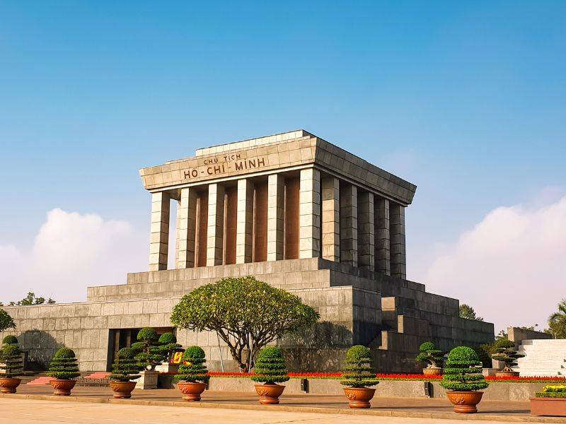 The solemn appearance of the Ho Chi Minh mausoleum. @Shutterstock